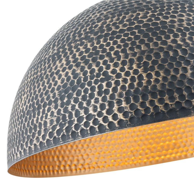1 - Light Dome Pendant, 11.8" H x 23.6" W x 23.6" D