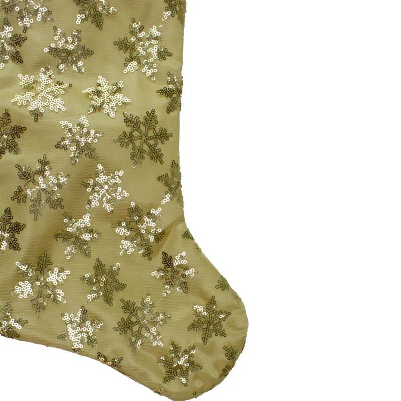 Chaussette de Noël 20,5 po, Or