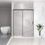 Porte de douche coulissante demi-cadre l 56 à 60 po x H 74 po