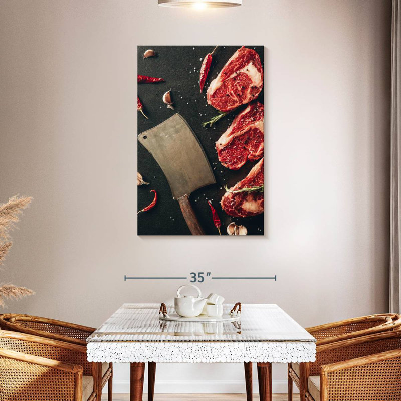 Yarlin Spiced Raw Steak, 45" H x 30" W