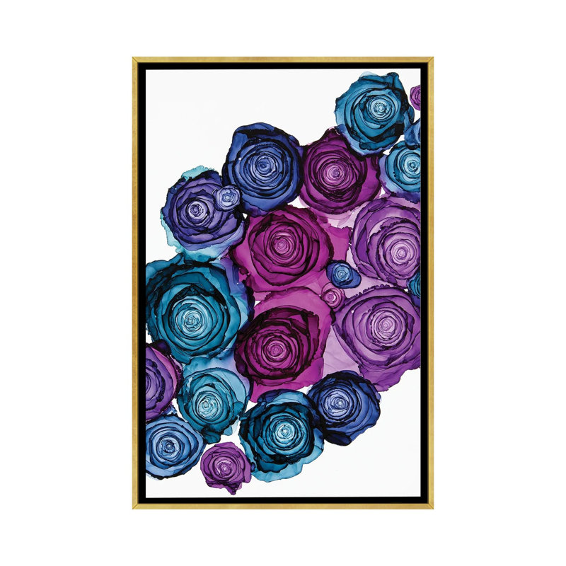 " Wallflowers " by Jamie Pomeranz, No Mat, 26" H x 18" W x 1.5" D, Gold Framed
