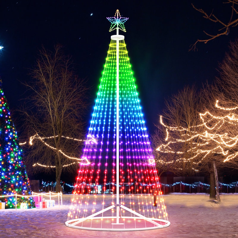 Arbre de Noël d'extérieur 16 pi, H 189 po x l 85 po x P 85 po
