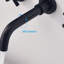 Robinet de salle de bain mural en noir mat - Laiton avec traitement de surface à 7 couches pour une protection durable de la construction du robinet