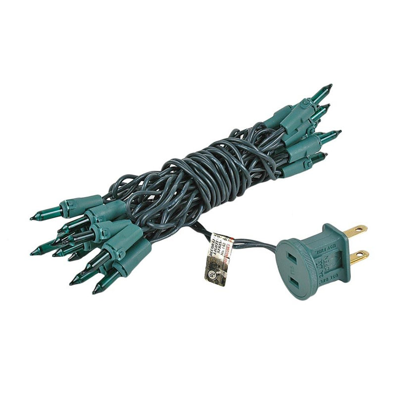 Mini-chaîne 20 ampoules pour l’extérieur 8,5' Pitman, vert, vert
