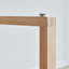 Bureau rectangulaire brun en bois massif-1137979750