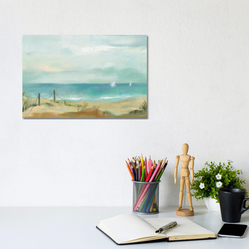 Serenity On The Beach by Silvia Vassileva - Wrapped Canvas Print, 20.32 cm H x 30.48 cm W