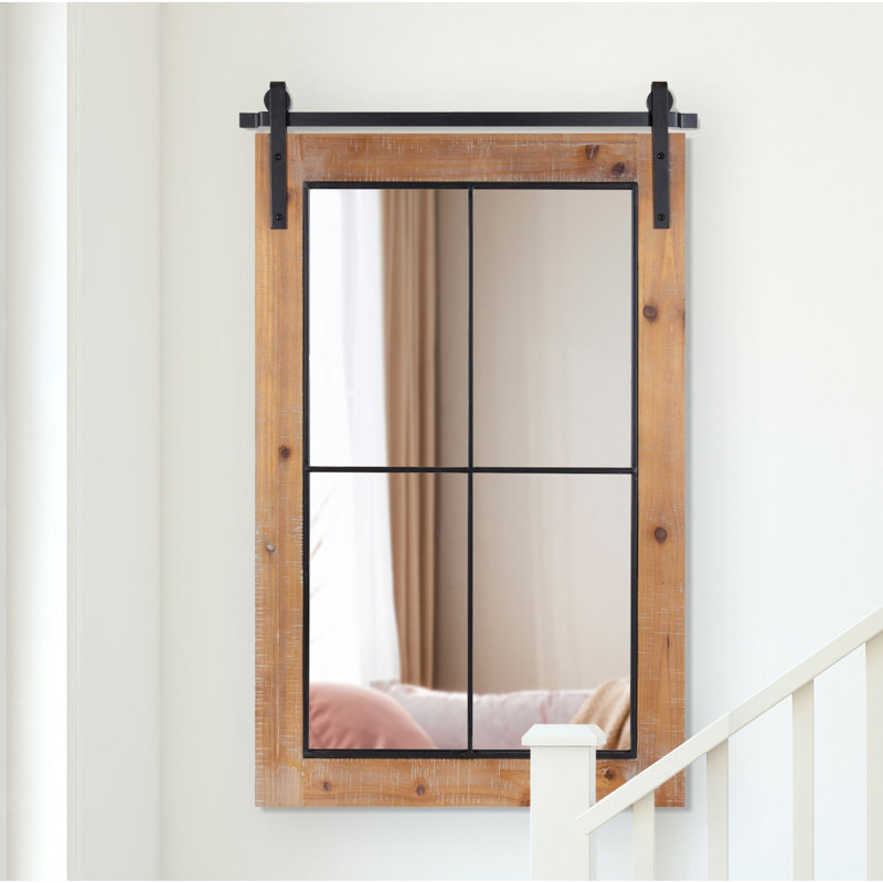 Miroir Enora, Brun rustique, 37 po x 22 po