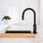 Pull Down Single Handle Kitchen Faucet With Deck Plate, Handles and Supply Lines-86502922
