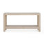 Console moderne de style campagnard, design minimaliste élégant avec placage en bois de qualité supérieure et coins arrondis