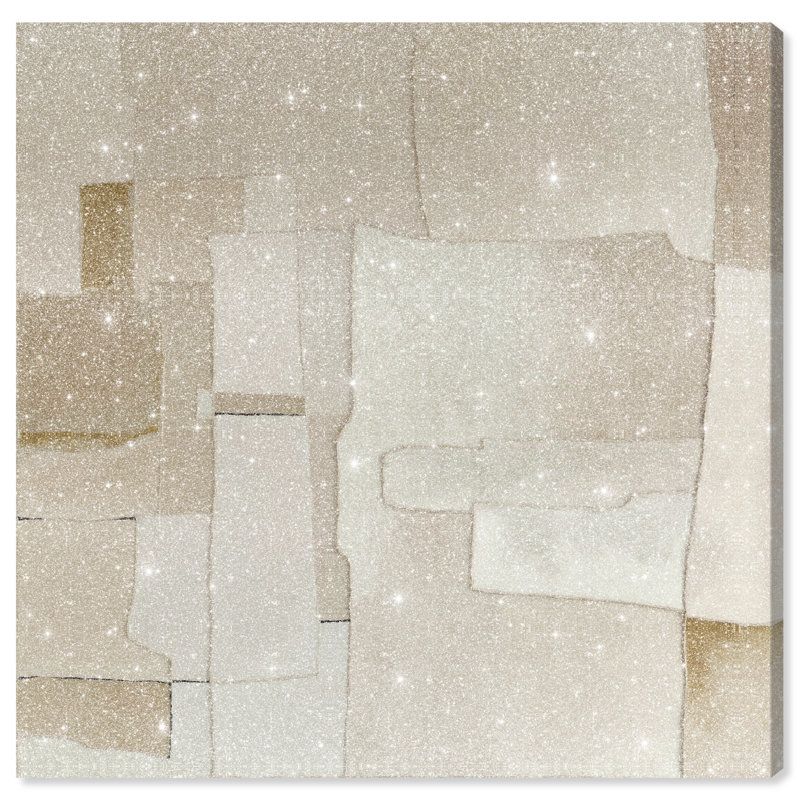Vanilla Canvas Abstract Print by Oliver Gal, Black Frame, 12 x 12, 12"H x 12"W, Gallery Wrapped