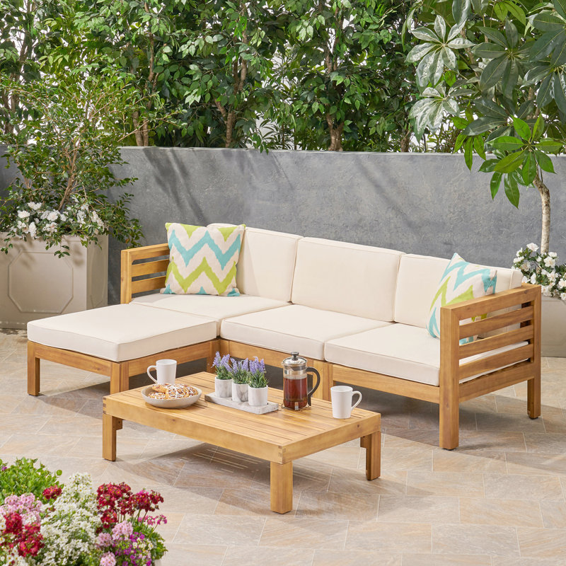 Cambridge L Shape Sofa Set, Beige