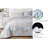 Floral Printed Patchwork Lightweight Washed Cotton Comforter Set-1319219971