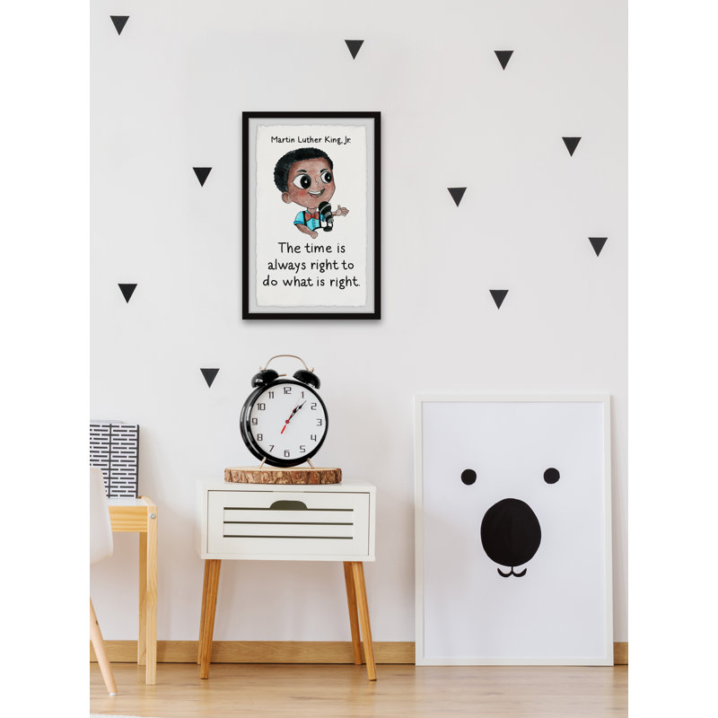 «Boyden The Time Is Always Right to Do Right», reproduction encadrée, H 36 po x l 24 po x 1,5 po