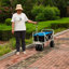 Chariot de plage pliant Wagon Garden (blanc)-118414738-118414740