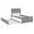 Platform Bed With Trundle Bed-1890338576