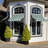 Awntech Charleston Acrylic Fabric Awning with Iron Scroll Arms-111684921-28213187
