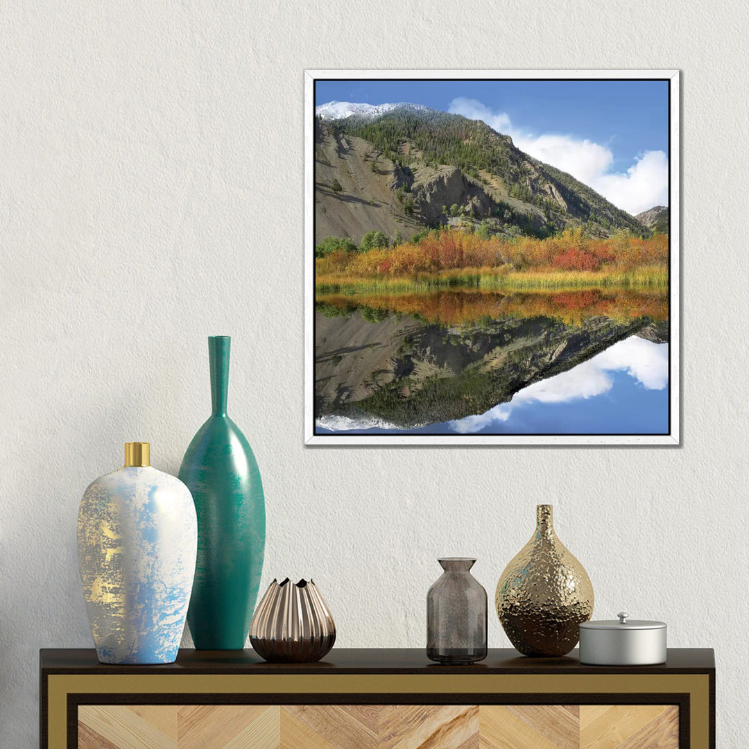 Boulder Mountains Reflected In Pond, Idaho von Tim Fitzharris - Gallery-Wrapped Canvas Giclée on Canvas