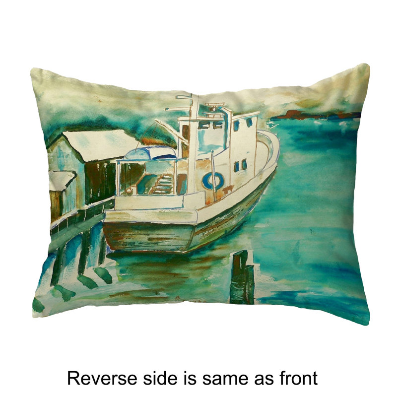 Outdoor Reversible Throw Pillow, 11" x 14"