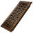 4X12 Floor Vent Covers Floor Register with Mesh Cover Trap, Heat and Air, Walkable Metal Floor Vent for HVAC Duct, Basketweave, Polished Brass-95277474-95277470