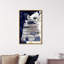 Pensées bleues profondes - Impression sur toile-51240092-51240095