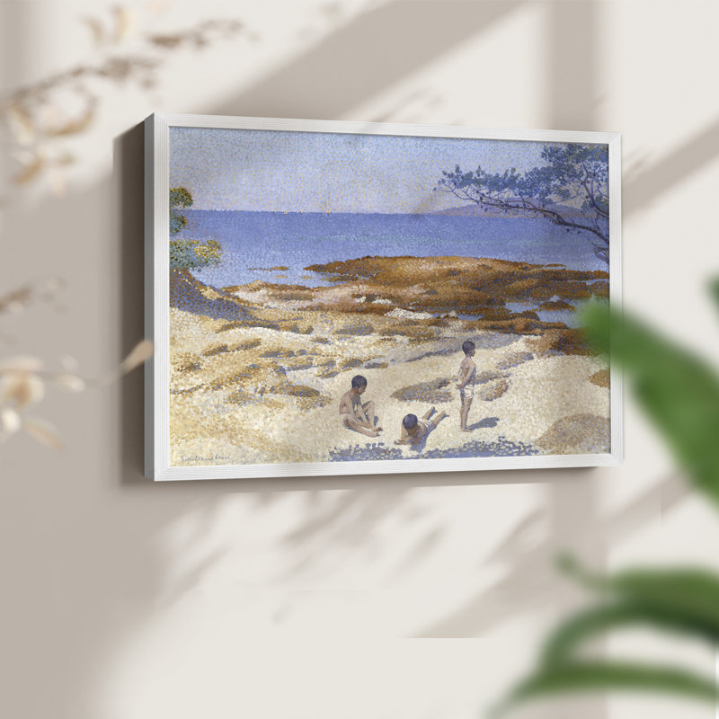 Paysages rétro-XLVI-impression encadrée - réarmable, H 11 po x l 14 po, Blanc