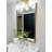Wood Framed Mirror with Safety Backing Ideal for Bathroom / Vanity Mirror Ellis Collection-461758307-461758328