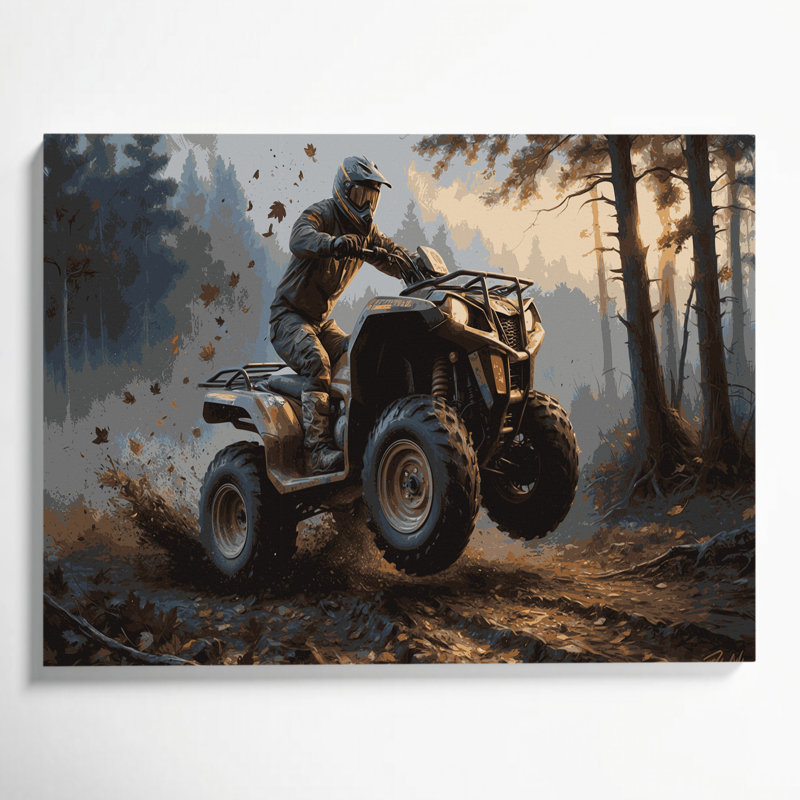 Art sur toile gris