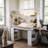Height-Adjustable Sewing & Craft Table With Memory Presets – Multi-Functional Standing Desk With Storage & LED Task Light