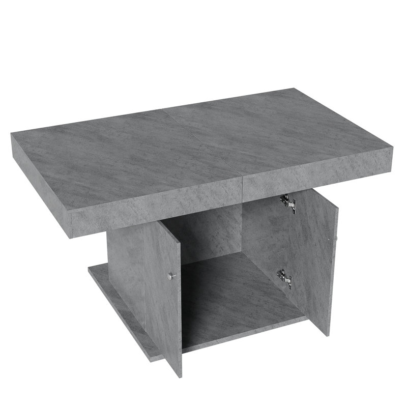 Balyeet Extendable Dining Table, Grey