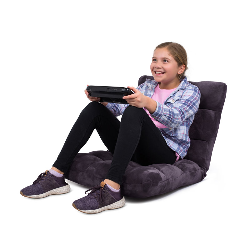 BirdRock Home Reclining Floor Game Chair, Eggplant