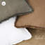 18 x 18 ensemble de 2 housses de coussin décoratif à franges en lin-110974869