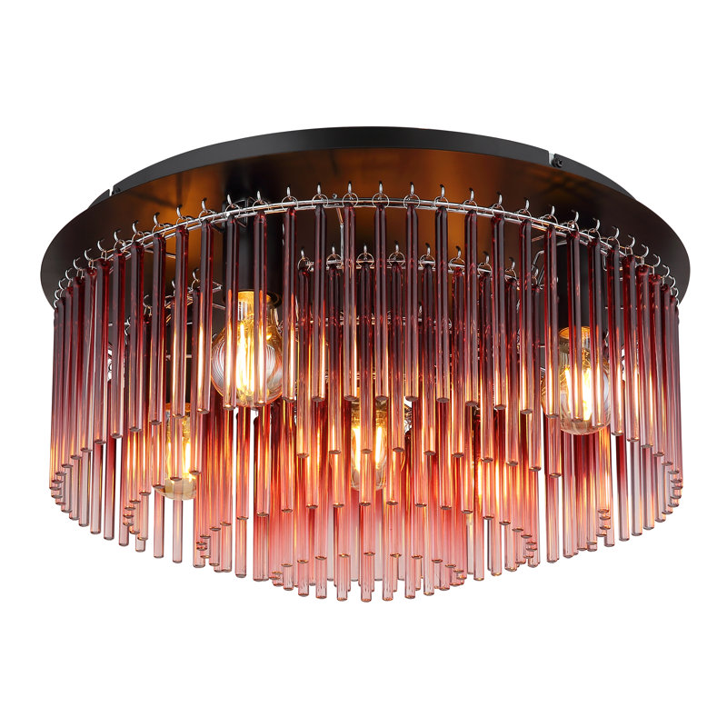 Bhushan Flush Mount, Blackberry colors