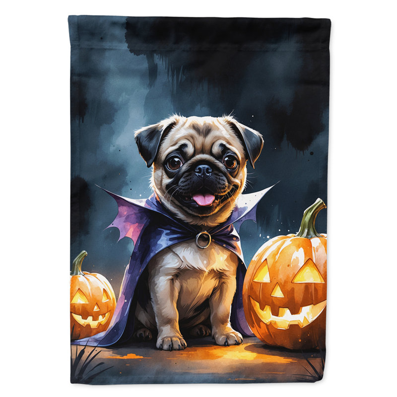 Drapeau de chiot Halloween House, Carlin