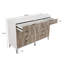 Dumbo 70" Modern Double Dresser with 10 Drawers in Rustic Grey and White-1330566357