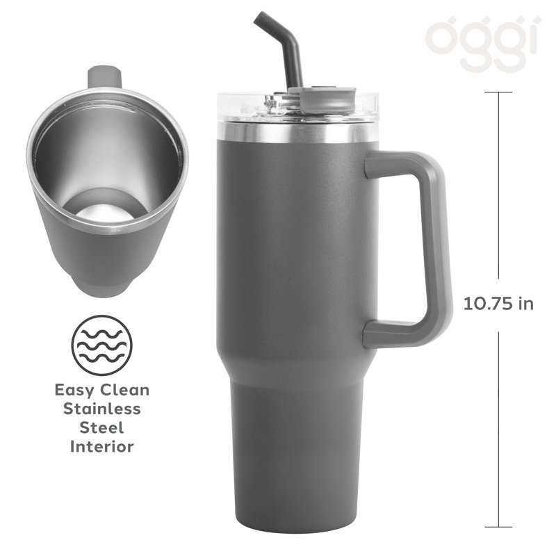 40 oz Thermal Mug w/Straw