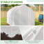 Walk in Polytunnel 300*200*200 cm Steel 1 Piece Walk-in Greenhouse White with Galvanised Steel Frame