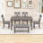 Hayleah Elegant 6-Piece Dining Set, Rectangular Dining Table and Upholstered Chairs and Bench-264535657-264535656-264535660