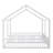 Metal House Platform Bed with Open Concept Design-128993120