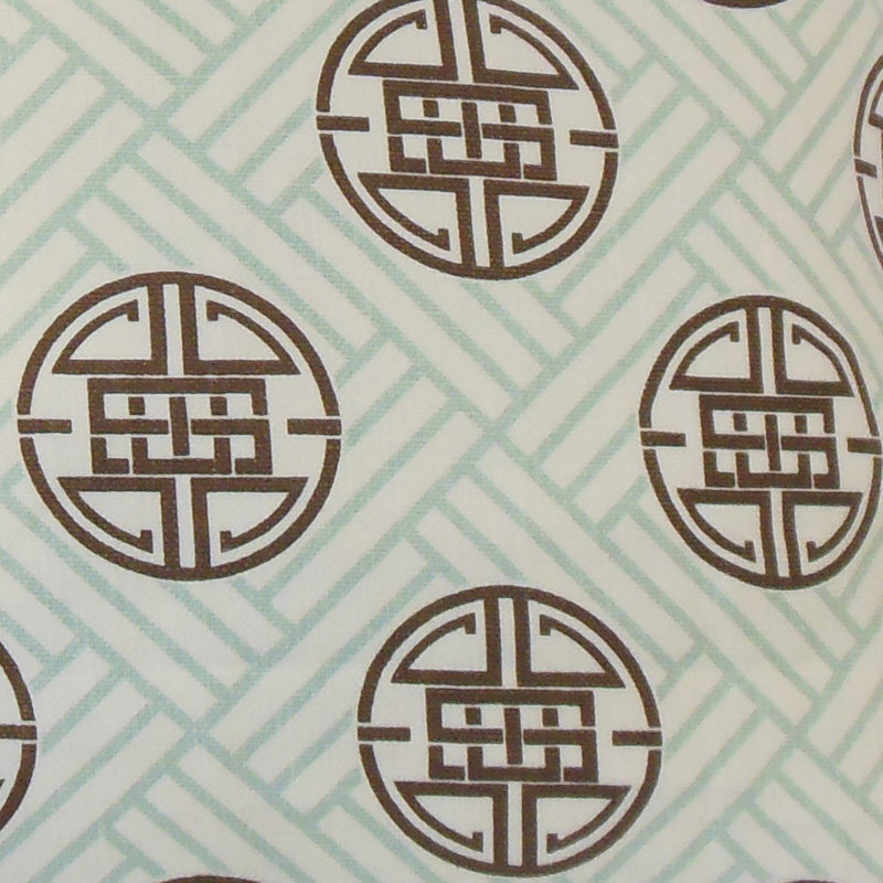 Taie décorative à motif géométrique Gambhiri, Standard, Surf