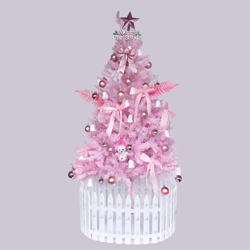 Arbre de Noël 5 pi rose, 5'