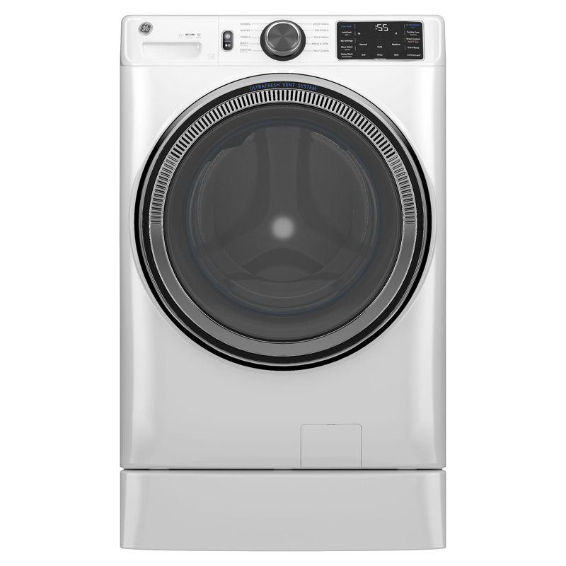 White 5.0 Cu. Ft. Smart Front Load Steam Washer