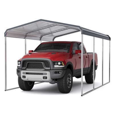 Heavy-Duty Steel Carport with Galvanized Roof