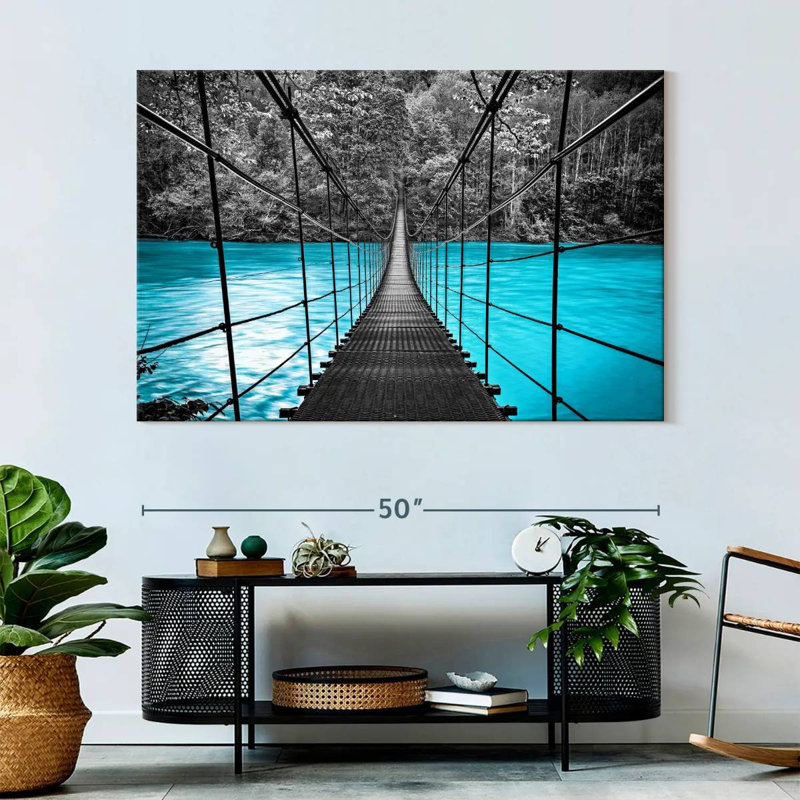 Suspension Bridge, reproduction sur toile, L 34 po x H 51 po