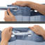 Rideau de douche Ramjani Waffle Weave-581274452-572326930