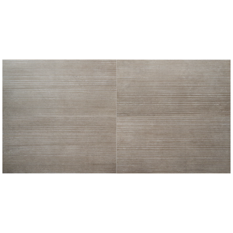Limestone Look Semi-Polished Porcelain Floor And Wall Tile, Deco Gray