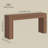63" Console Table, Narrow Behind Couch Table-982603599-982603593