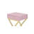 Coleen Pink & Gold Finish Accent Table-125534370-125534367