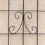Paquet de 2 treillis de jardin en métal pour plantes grimpantes, support pour fleurs d'extérieur, antirouille, noir-1595077598