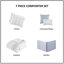 Ensembles de literie luxueux en jacquard de coton surdimensionné très grand californien