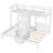 Triple Twin Bunk Bed With Storage Staircase & Drawer-203741792